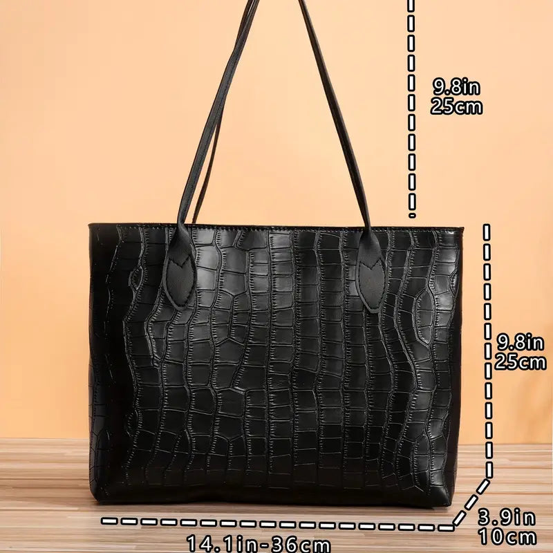 Classic Leather Large Capacity Shoulder Bag