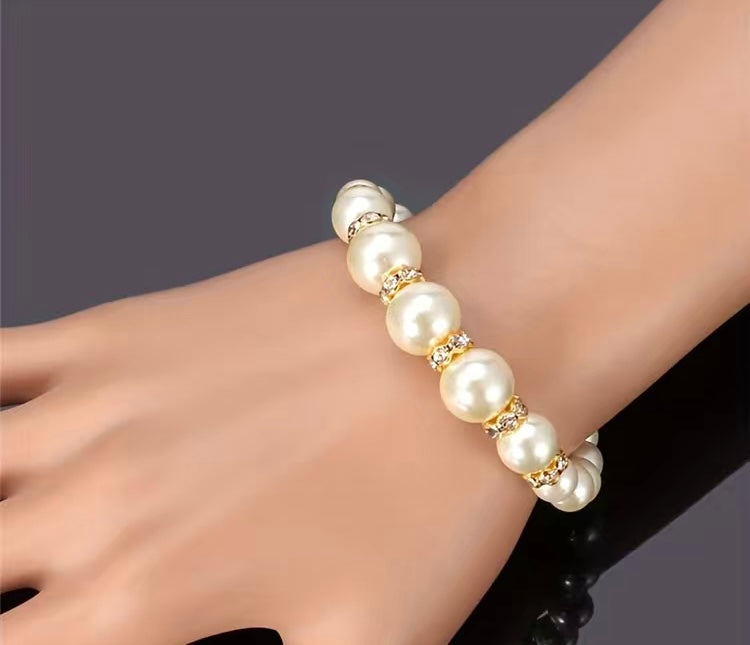 Golden Pearl Jewelry Set
