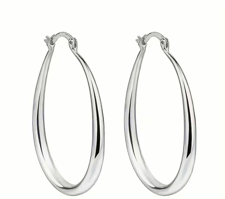 Teardrop Stainless Steel Earrings