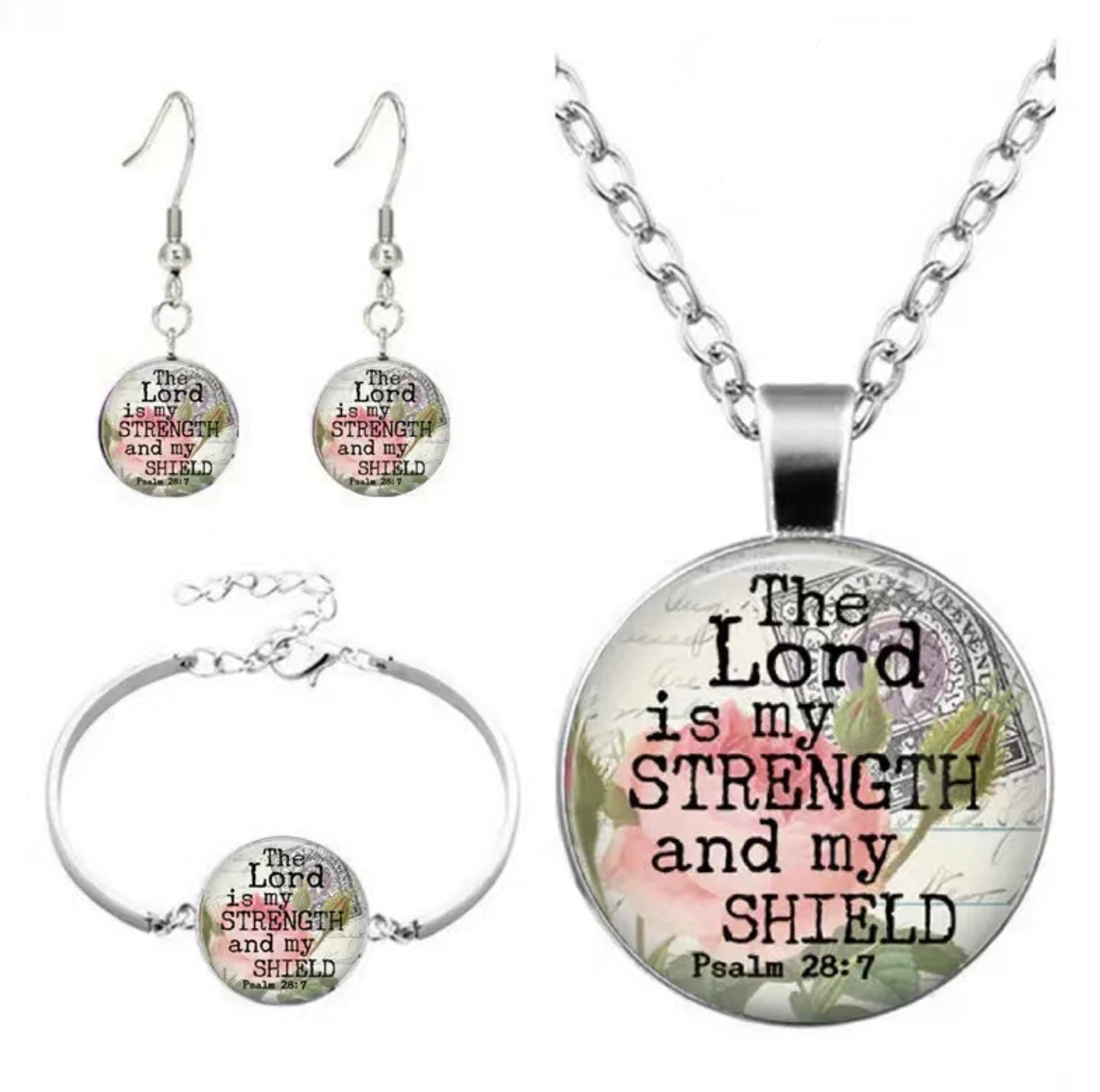 Inspirational Sliver Jewelry Sets