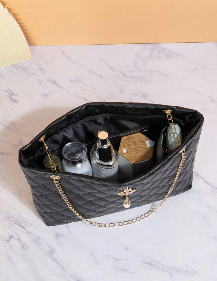 Royalty Leather Chain Handbag