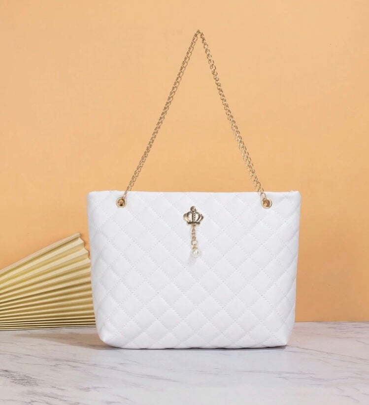 Royalty Leather Chain Handbag