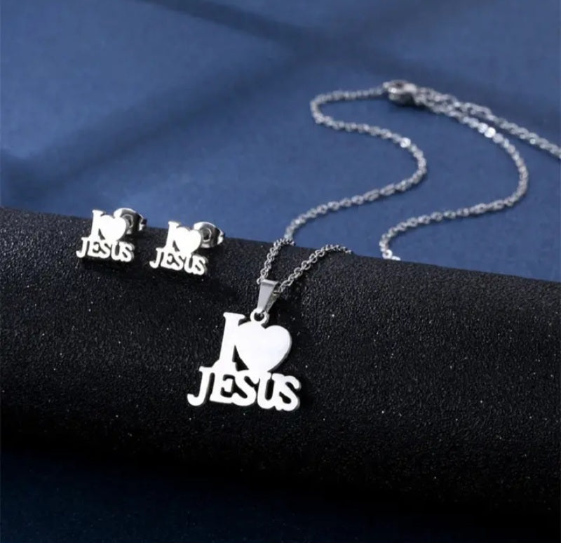 I Love Jesus Jewelry Set