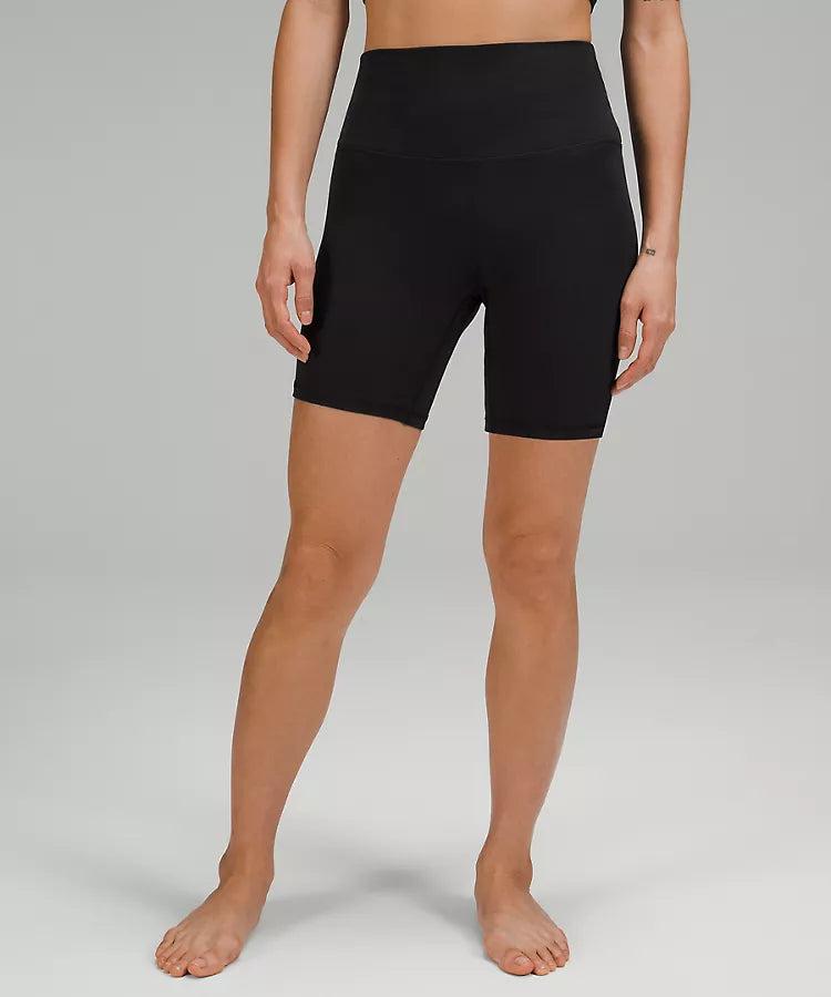 Black High Waisted Biker Shorts