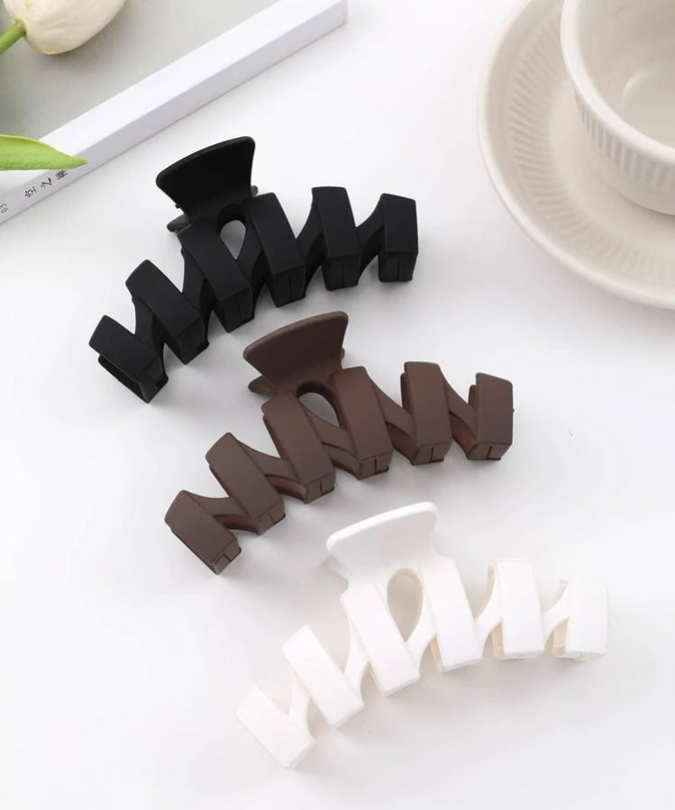 Wave Design Claw Clips