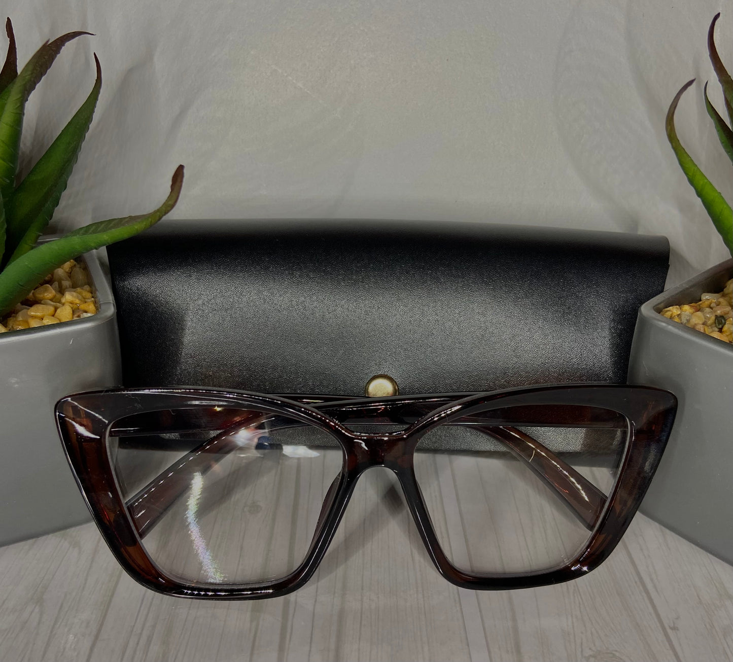 : Clear Solid Anti-Blue Light Eyeglasses