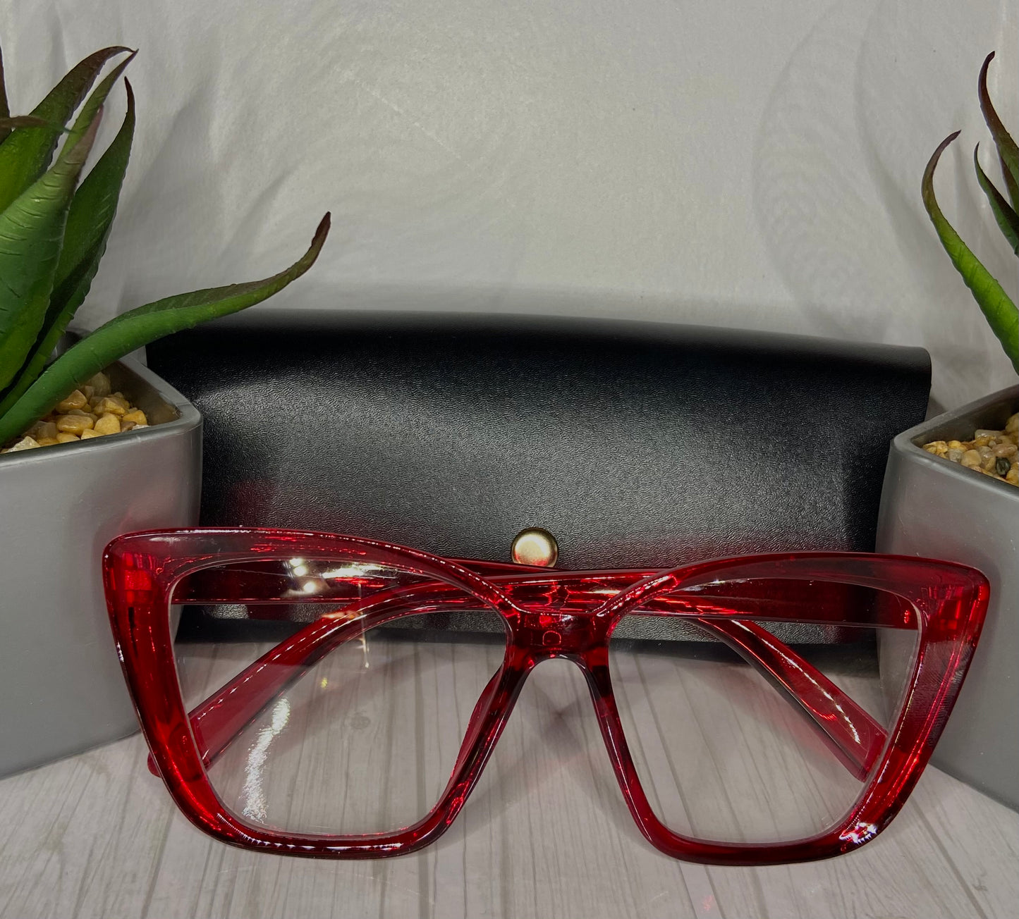 : Clear Solid Anti-Blue Light Eyeglasses