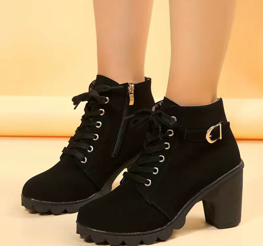 Laced Up Ankle Boots