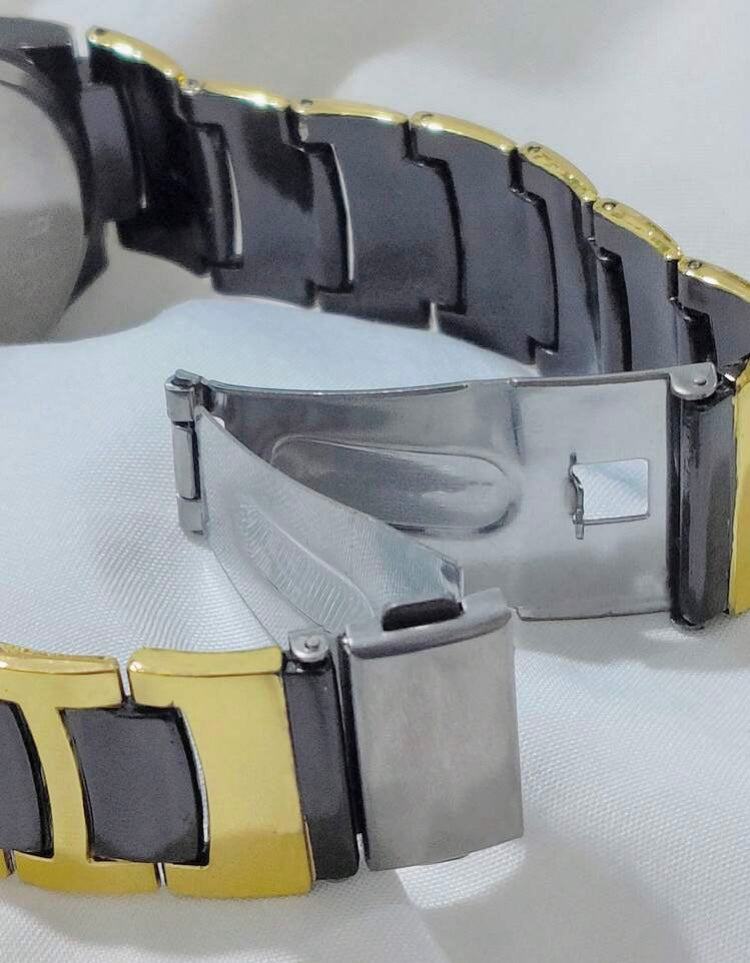 Black & Gold Men Watch