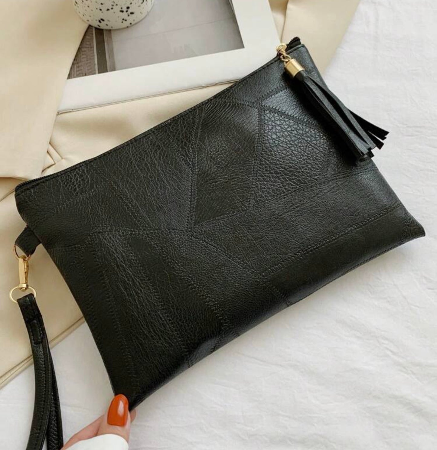 Leather Square Purse