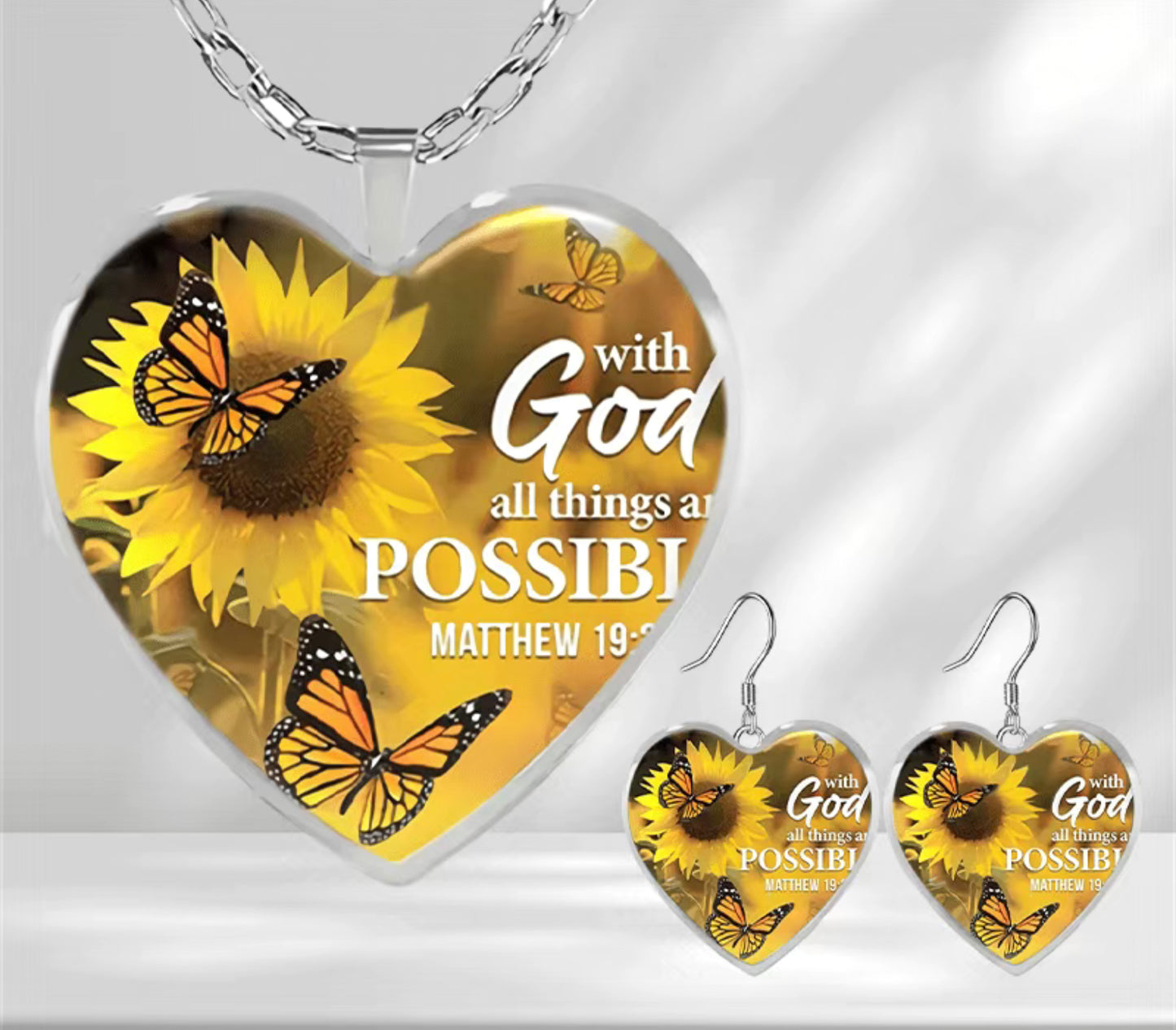 Sunflower Inspirational Sliver Set