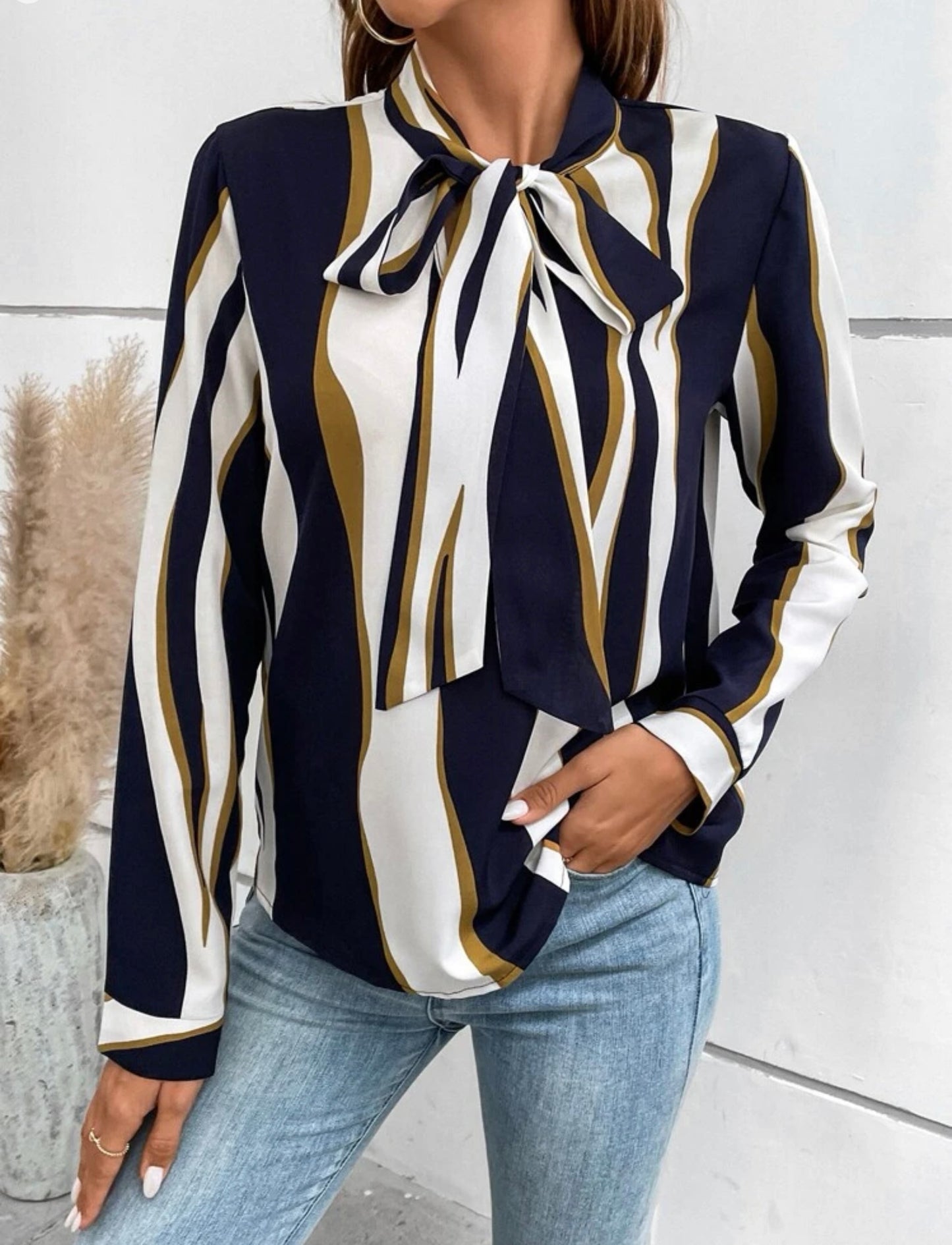Kourtney Tie Neck Blouse