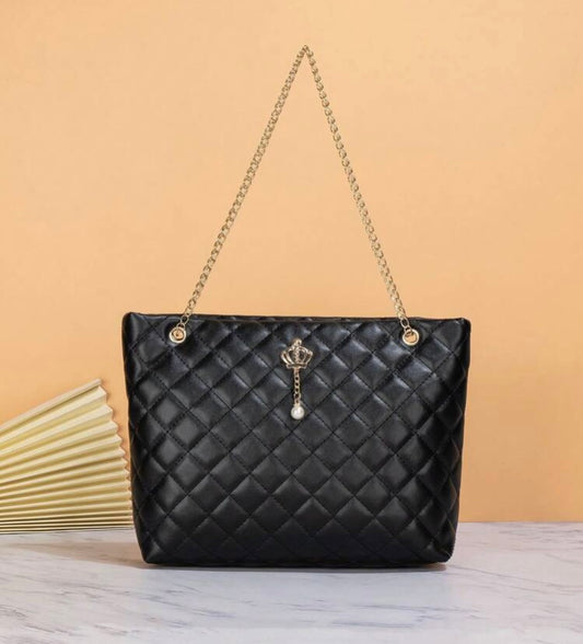 Royalty Leather Chain Handbag