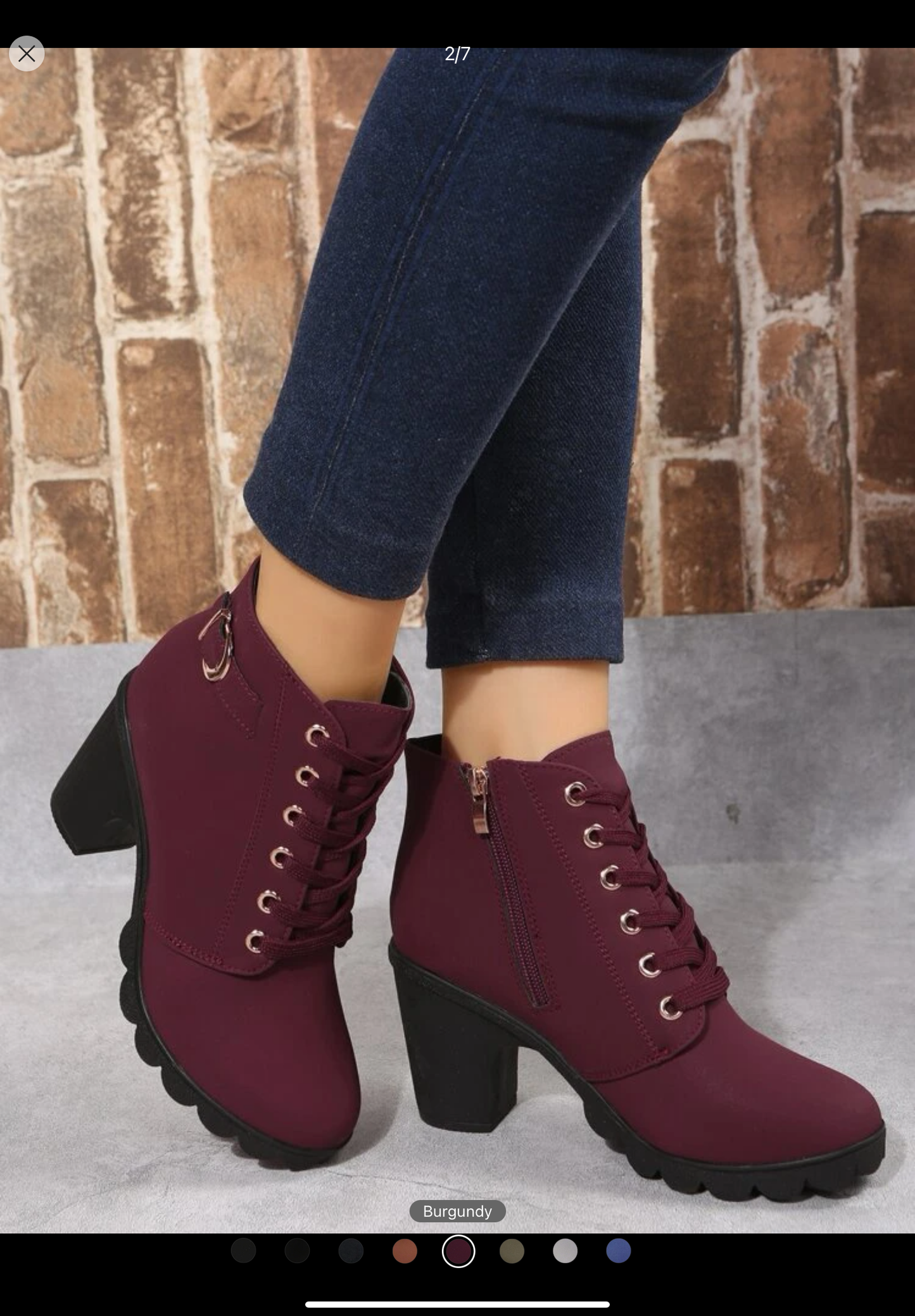Laced Up Ankle Boots