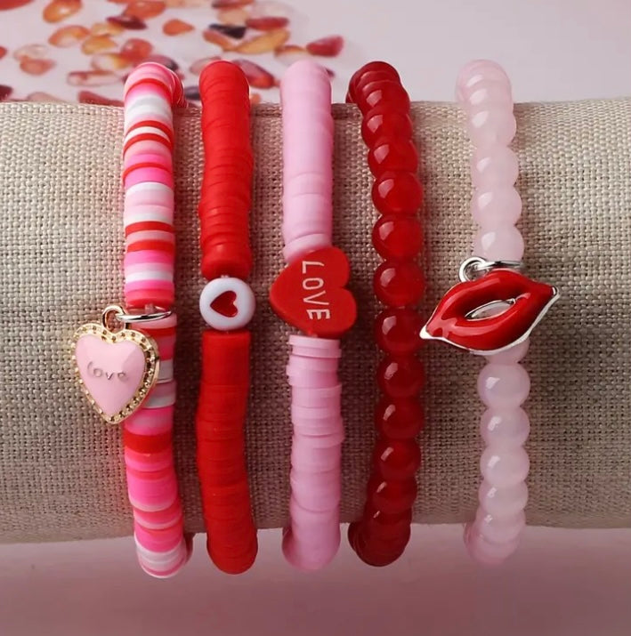 Valentine’s Day Bracelet Set