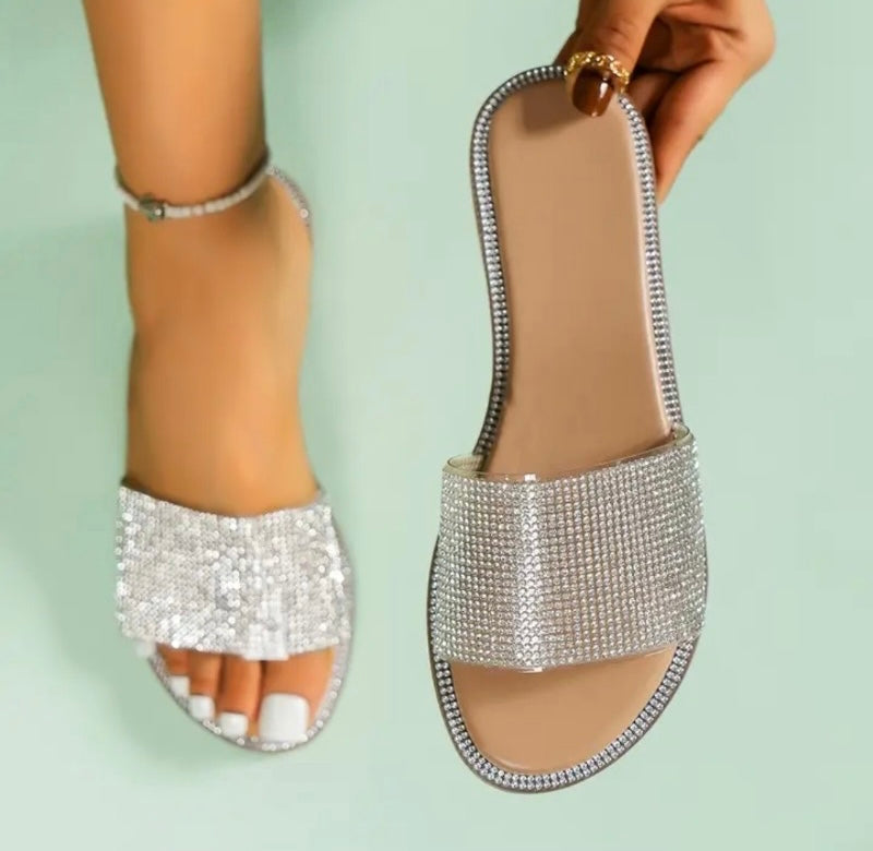 Glitter Open Toe Sandals