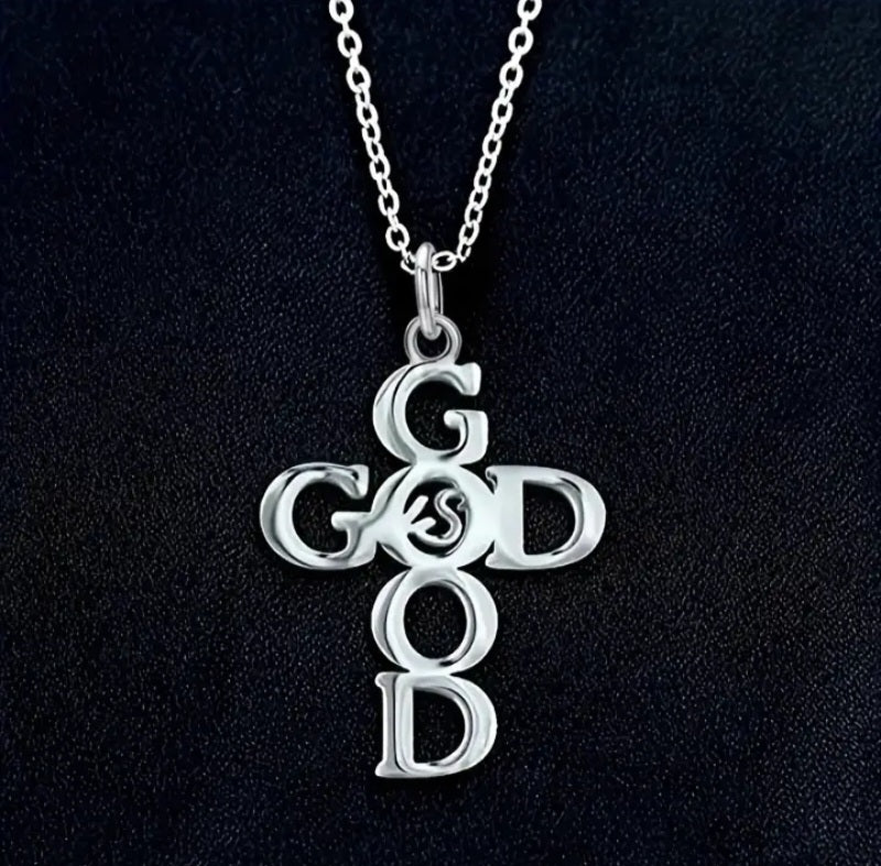 God Is Good Cross Necklace
