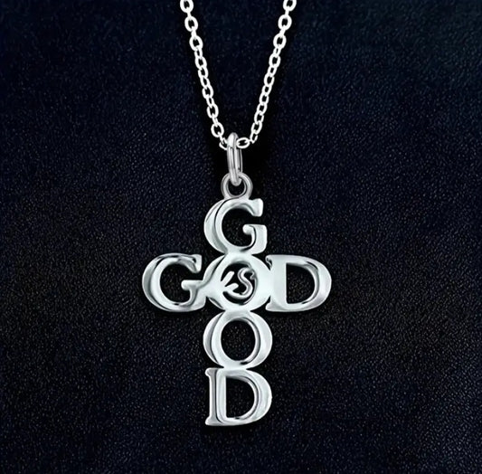 God Is Good Cross Necklace